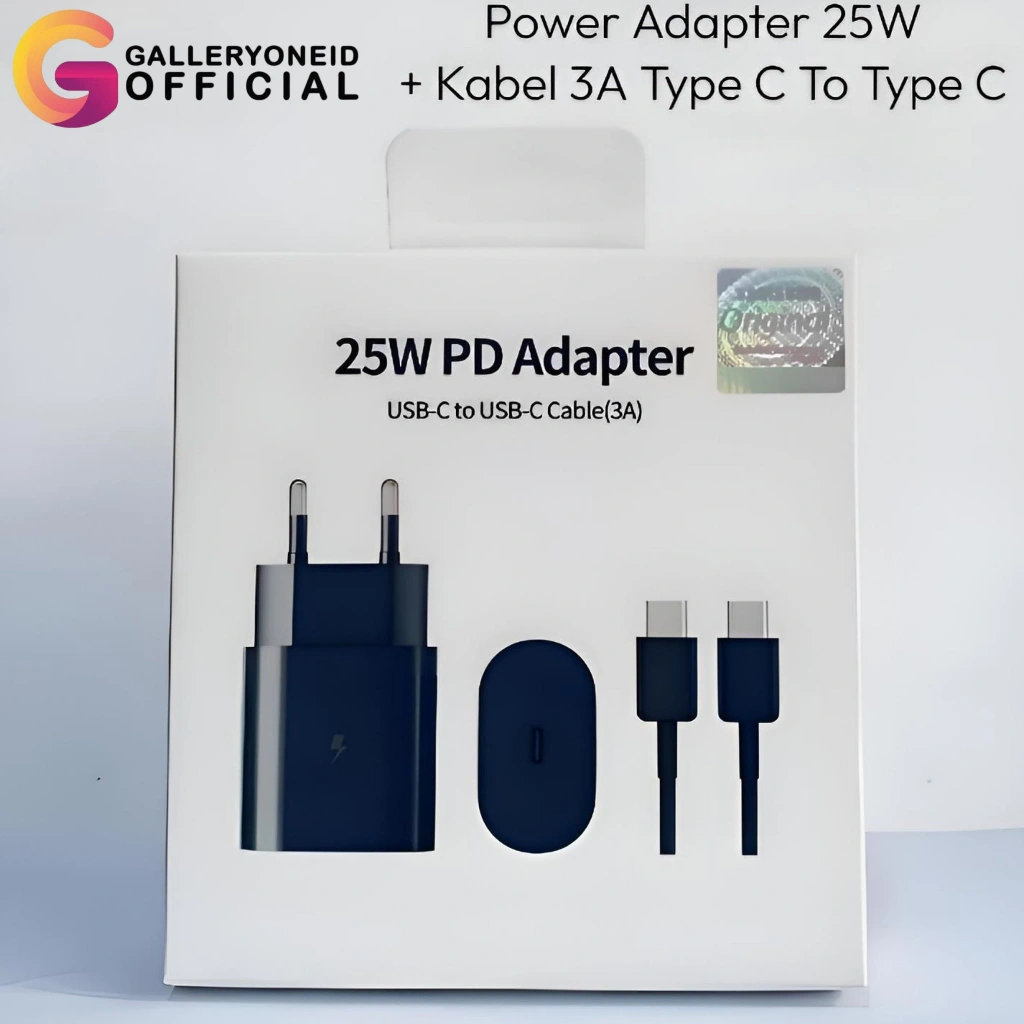 Charger Samsung Kabel Data Type C 25W Original 100% SUPER FAST CHARGING HP TYPE C TO TYPE C