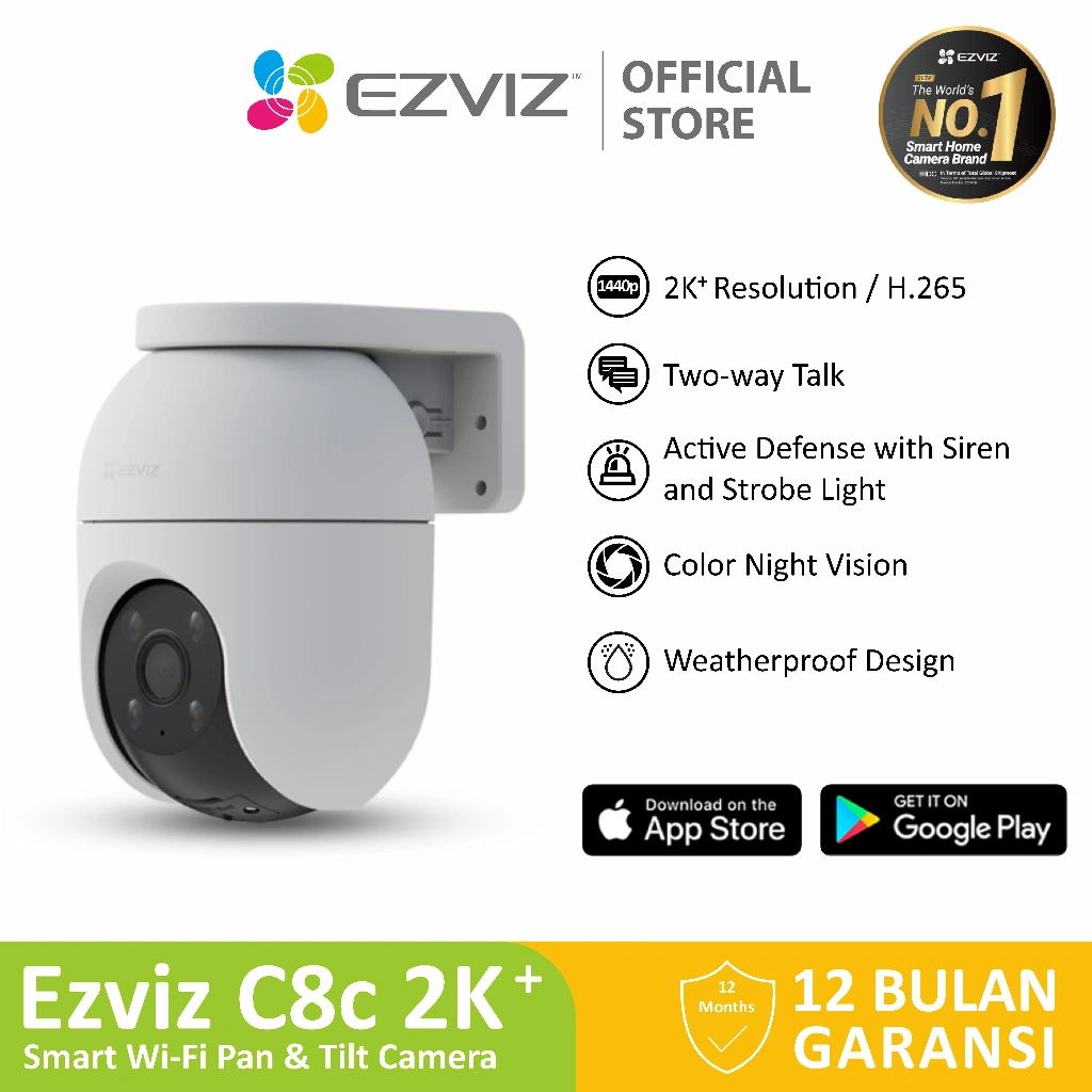 Ezviz C8c 4MP 2K+ Smart Home Outdoor CCTV Wifi IP Camera Auto Tracking