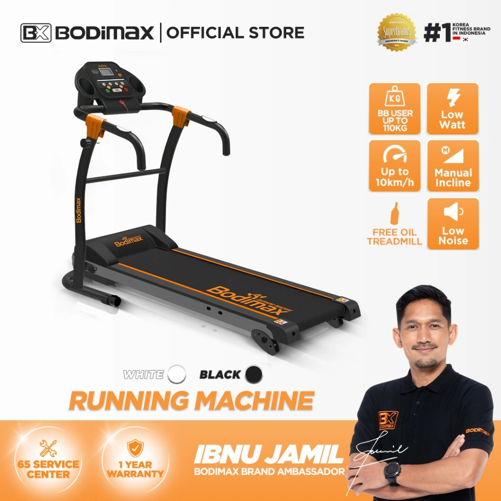 Bodimax New Running Machine / Treadmill / Alat Olahraga / Fitness