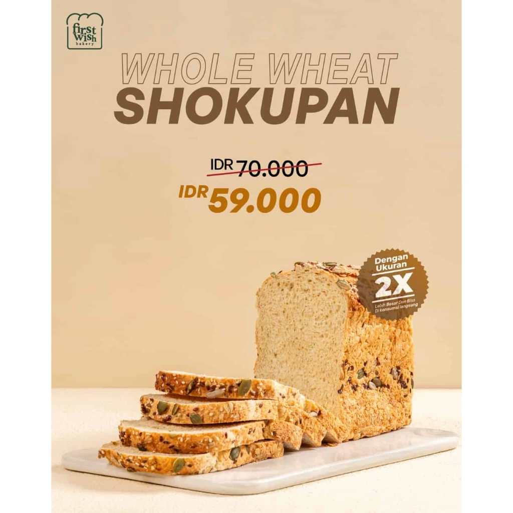 WHOLE WHEAT SHOKUPAN HI-FIBER BREAD