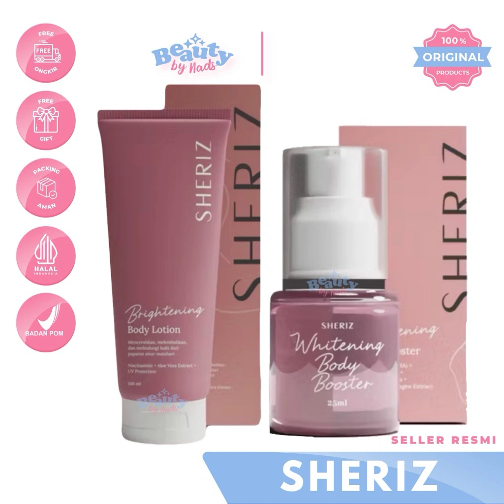 BEAUTYBY.NADS | SHERIZ BRIGHTENING BODY LOTION WHITENING BODY BOOSTER BODYLOTION BOOSTER SERUM BY SHERIZ