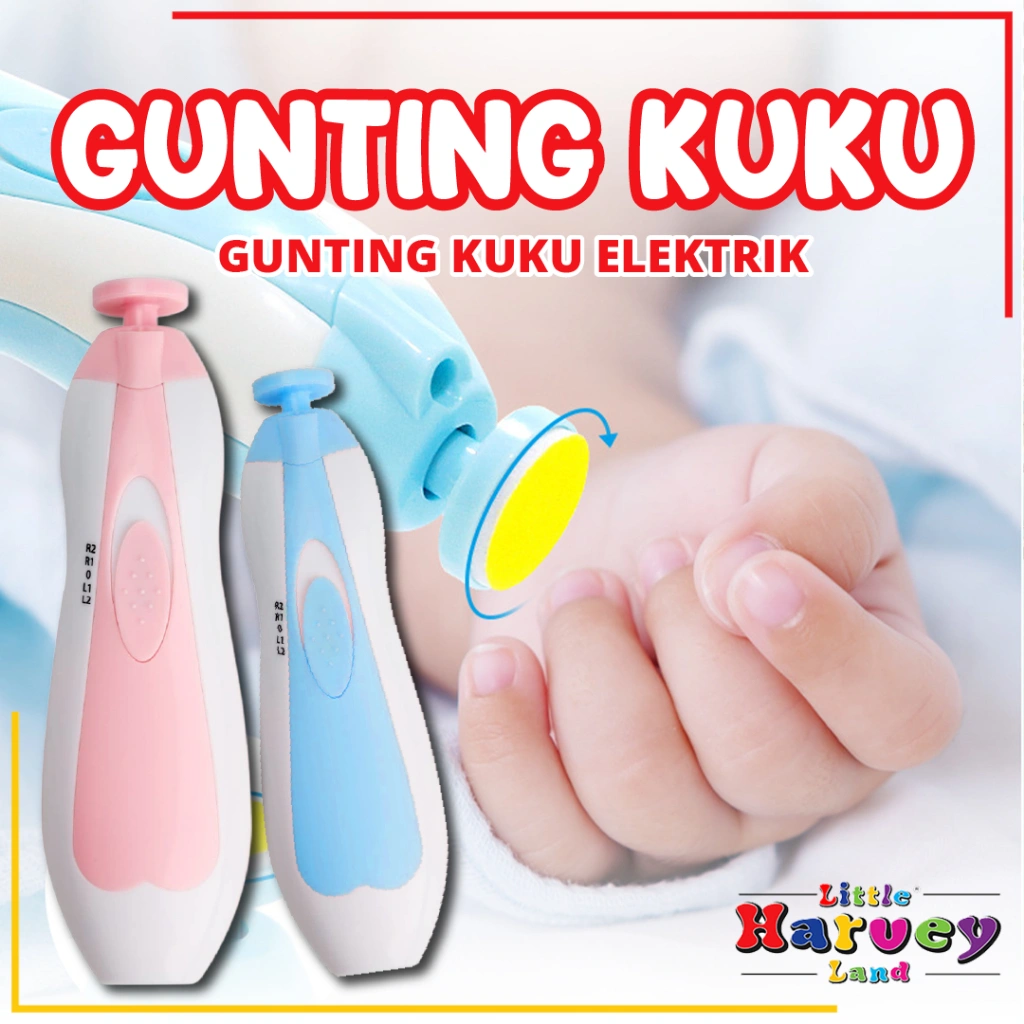 GUNTING KUKU BAYI ELEKTRIK SET Baby Care Electric Nail Trimmer Peralatan Pemotong Kuku Bayi New Born Clippers Set Tool Perlengkapan Anak Alat Kikir Kuku