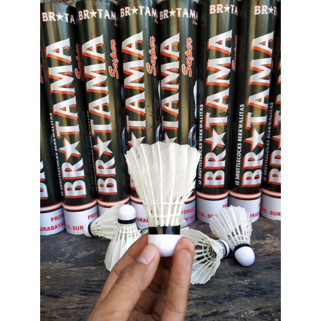 shuttlecock badminton/ kok bulutangkis/shuttlecockmurah britama super / 1 slop isi 12 pcs