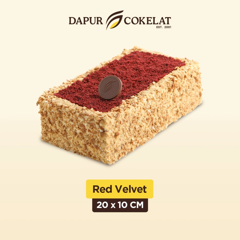 DAPUR COKELAT - Red Velvet Cake 20x10 | Kue Red Velvet dan Isian Cheese Cream