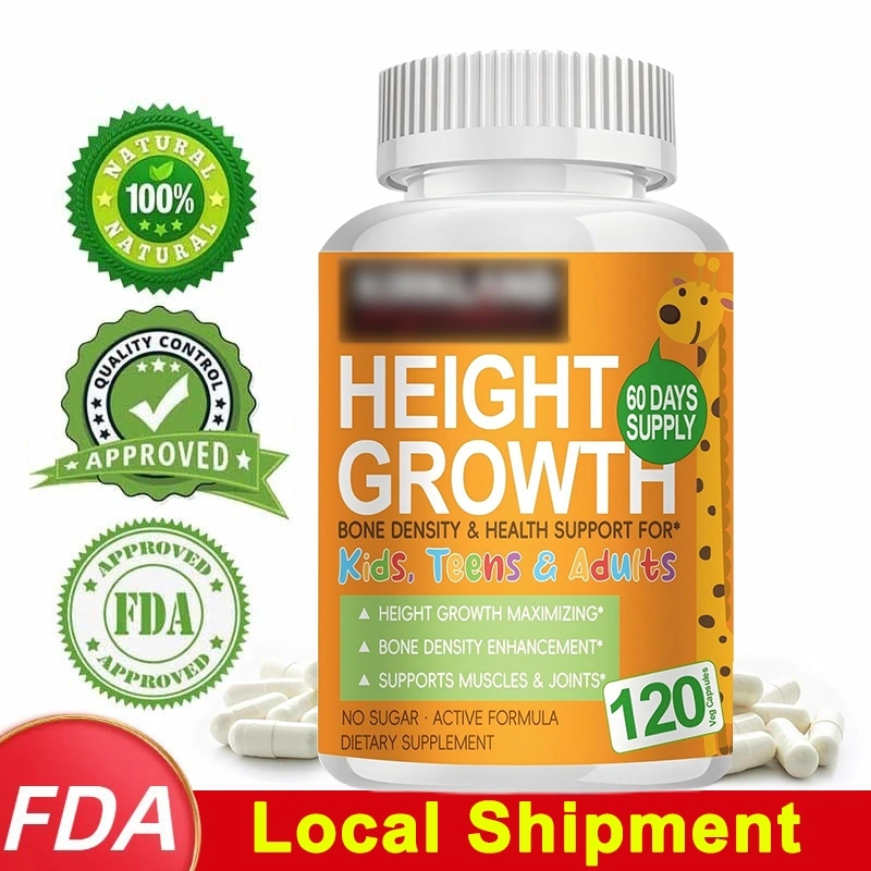 Natural Height Growth Supplement Capsules Improves bone density and supports joint health Suitable for adults and kids Height Booster Vitamin 120pcs Kapsul Peninggi Badan Cocok untuk dewasa dan anak-anak