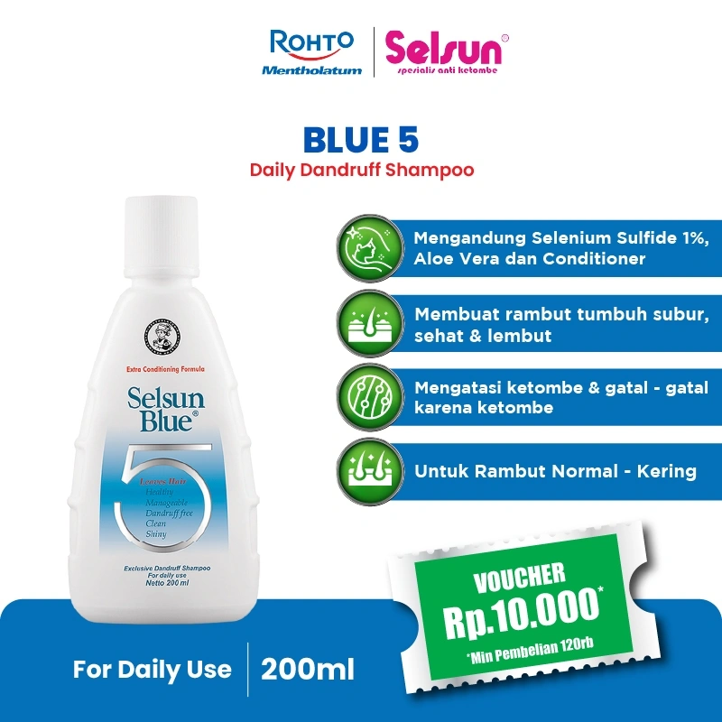 Selsun Blue 5 Exclusive Dandruff Shampoo - 200ml