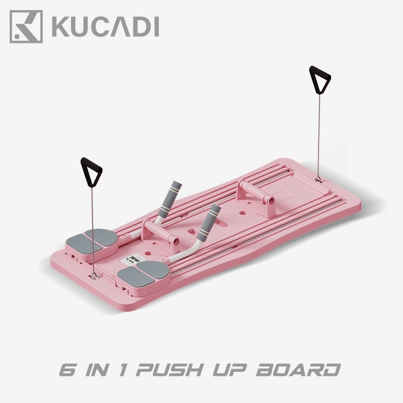 KUCADI/Papan Perut /6 in 1 / Pilates/Push Up AB Wheel Roller / Plank Trainer alat gym rumah