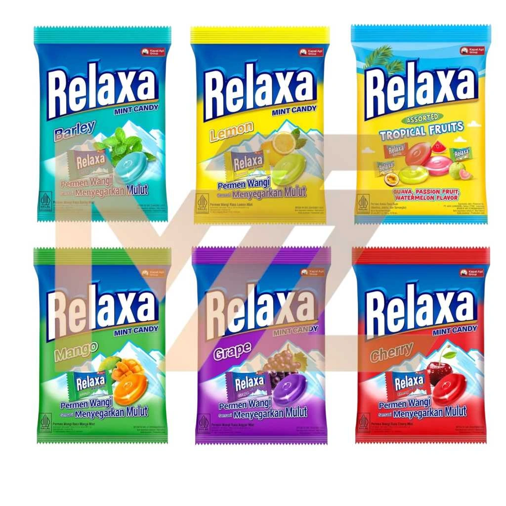 MUMTAAZZTORE | PRMN Permen RELAXA BARLEY MINT / GRAPE MINT 125g ( ISI 50 ) |