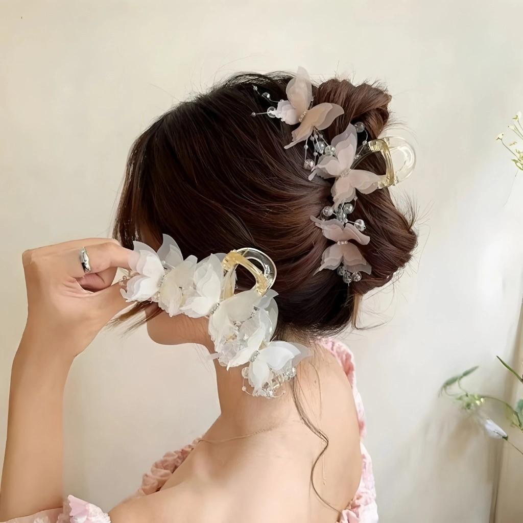 Jepit Rambut Korea Fashion Premium Jedai Besar 13CM Kupu2 Wanita Elegan Hihg Quality Motif Baru Clips / Jepitan Rambut Korea