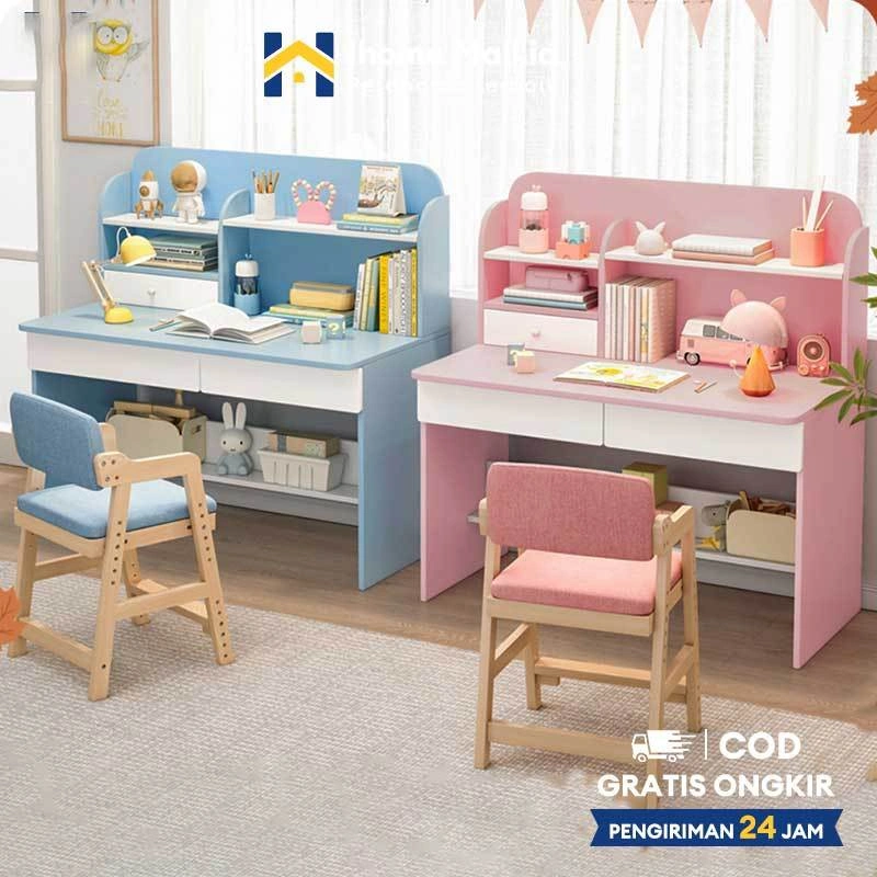 IH Meja Belajar Anak Meja Tulis Minimalis Meja Kios Meja Kerja Meja Kantor Merah Jambu Biru