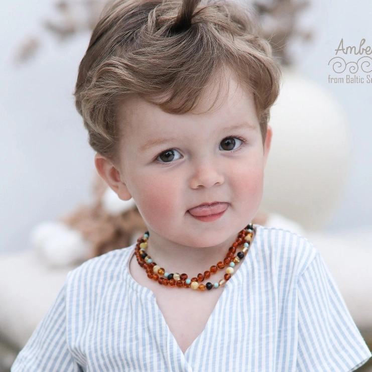 AMBERKU - Kalung Amber Baltic Bayi K19 (FREE box, gelang)