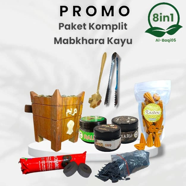 paket 8in1 bukhur Nusantara dupa wangi arang magic mabkhara jati mini wewangian aromaterapi dupa
