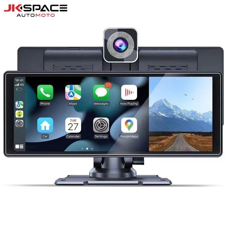JKSpace Nirkabe Layar Sentuh 10In+Camera Nirkabel Apple Carplay Stereo Mobil Portabel Android Auto