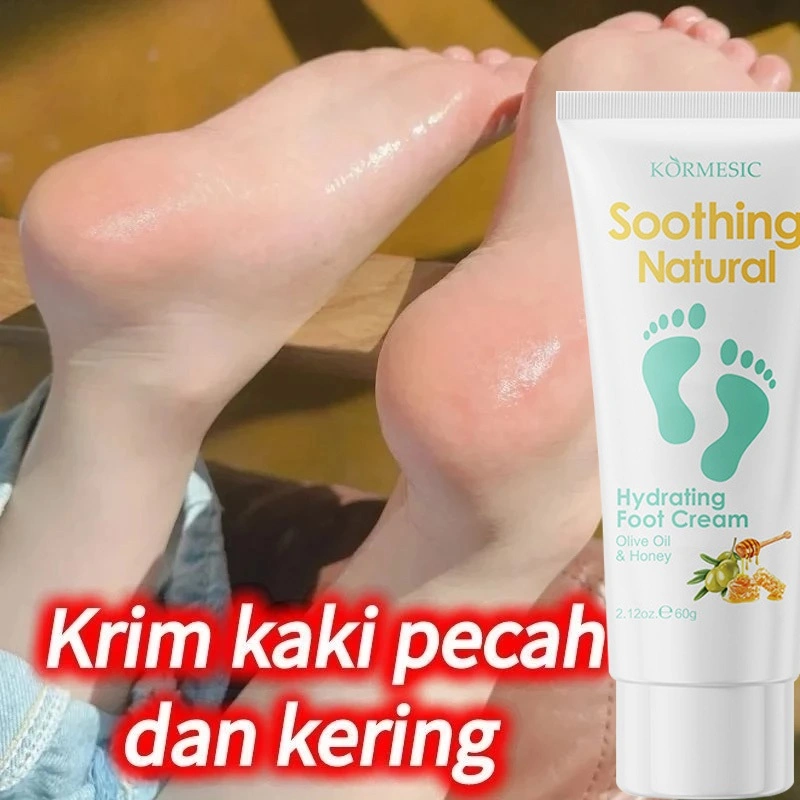 Smooth Foot Cream 60G Krim Pelembut Kaki  Krim Kaki Pecah Dan Kering Dan Kasar  foot cream Perbaikan Anti Kering Retak Perawatan Kulit - Mencegah Kekeringan Mencegah Kaki Retak Krim Pelembab Dalam Krim Perawatan Kaki Krim Tumit Kaki Kapalan Pecah