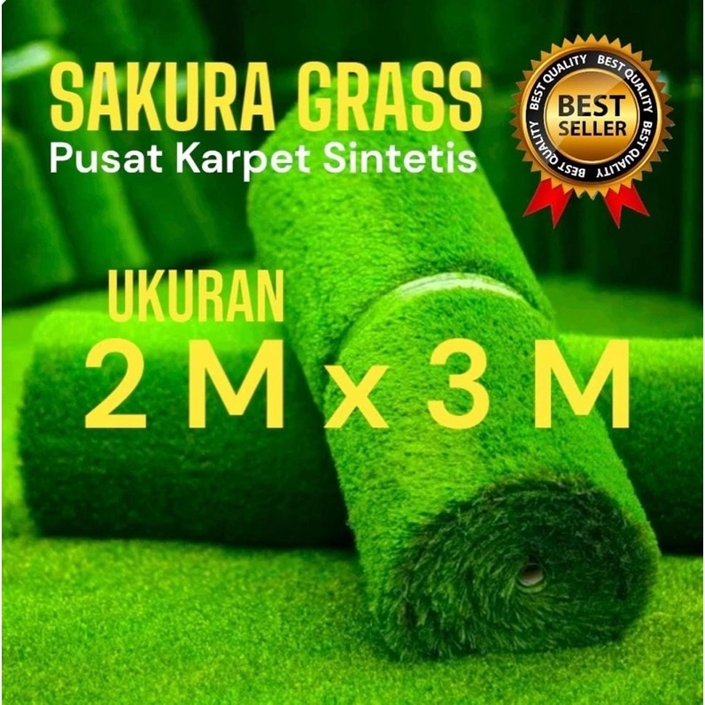 Rumput Sintetis Swiss 2.5cm - Import Quality | Tanaman Palsu untuk Taman & Indoor Decor——Sebuah tanaman rambat sepanjang 2,4 meter akan disertakan sebagai hadiah.