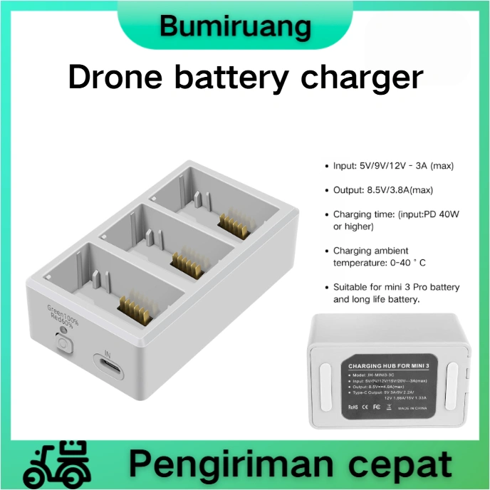 BUMIRUANG DJI Mini 3 Pro Mini 4 Pro Baterai Charger Hyb Startrc Hub Pengisian Hyb Hyb Battery Manager DJI Accessories Charger Baterai Drone
