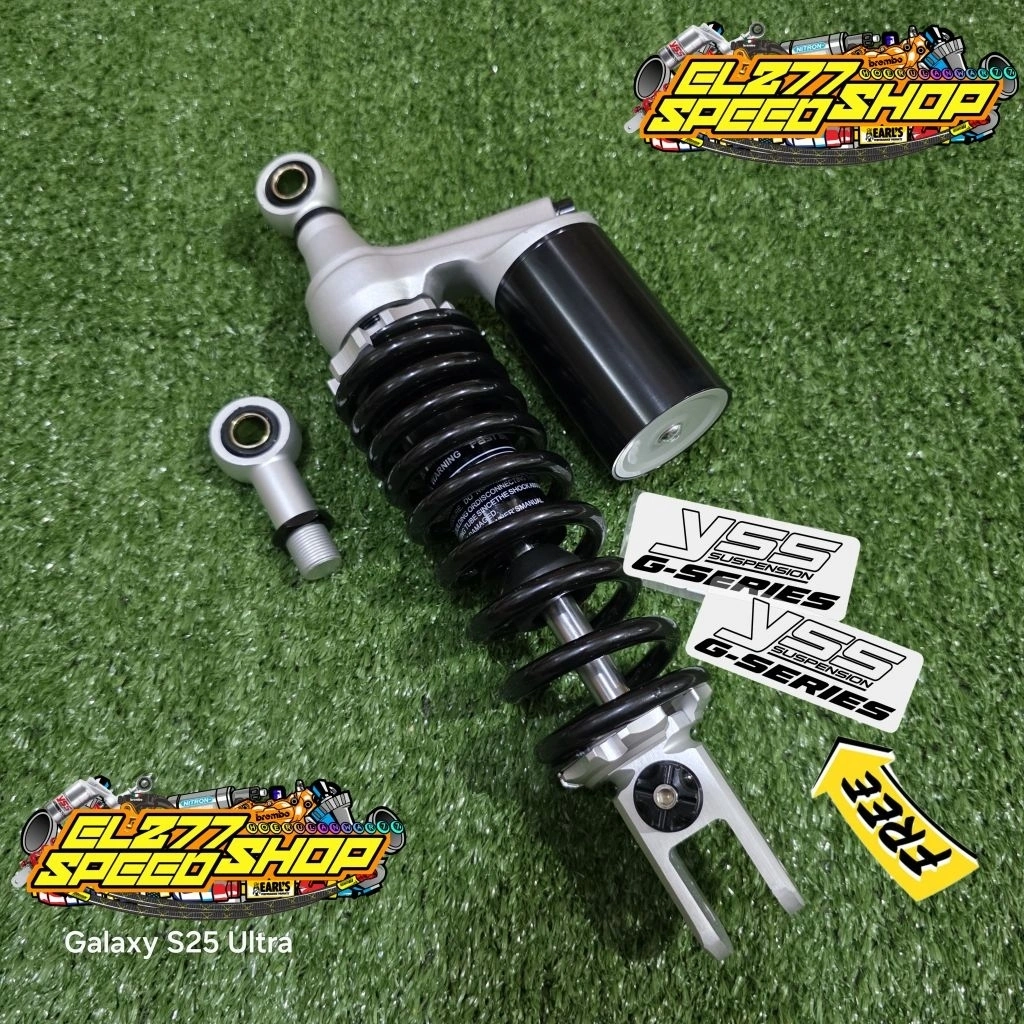 SHOCKBREAKER/SHOCK BELAKANG VARIO 125 VARIO 150 TABUNG MDL COPY YSS BLACK SERIES UKURAN 330MM DAN 310MM UNIVERSAL MATIC VARIO 125 VARIO 150 MIO BEAT MIO SOUL GT MIO SPORTY MIO SMILE FINO GENIO SHOCK BREAKER TABUNG MDL YSS G SERIES