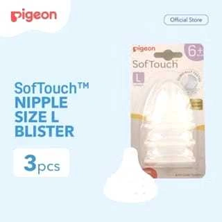 DOT BOTOL WIDE NECK PIGEON BABY ISI 3 Softouch Peristaltic Blister