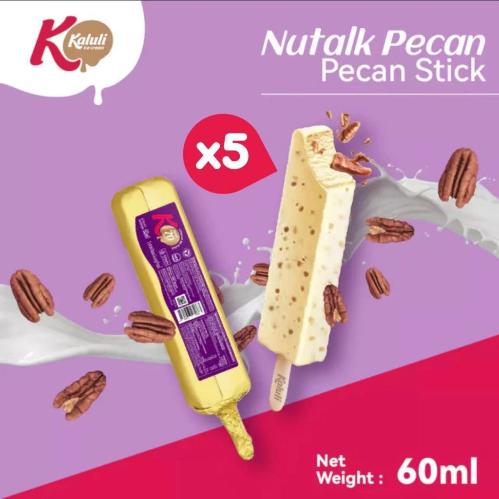 Aice paket Ice Cream Kaluli Nutalk Pecan & Choco Master Stick 60ml isi 5pcs