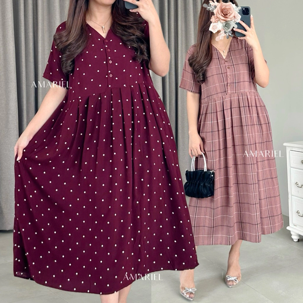 Amariel Valda Dress Daster Nyaman Bumil Busui Friendly