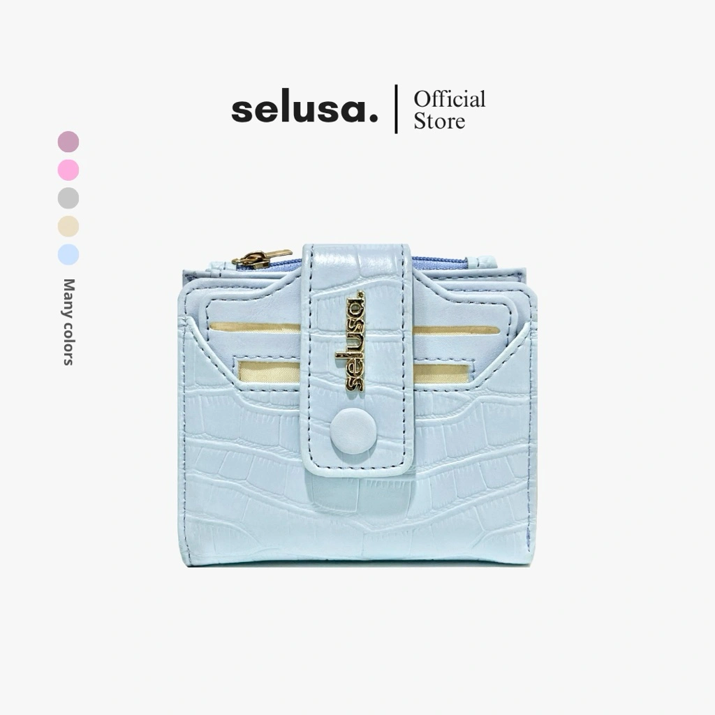 SELUSA LOUISE CARD WALLET (Free Exclusive Hard Box) | Dompet Lipat Dompet Koin Wanita