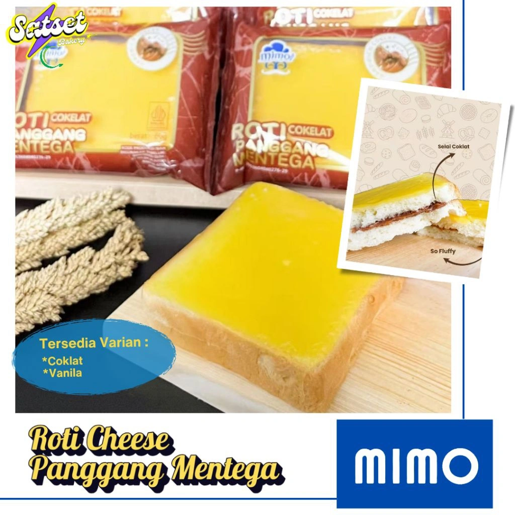 (1 Dus/60 Pcs) ROTI MIMO MAIJI CHEESE PANGGANG MENTEGA / ROTI MIMO MAIJI DOUBLE SELAI 1 KARTON ENAK MURAH