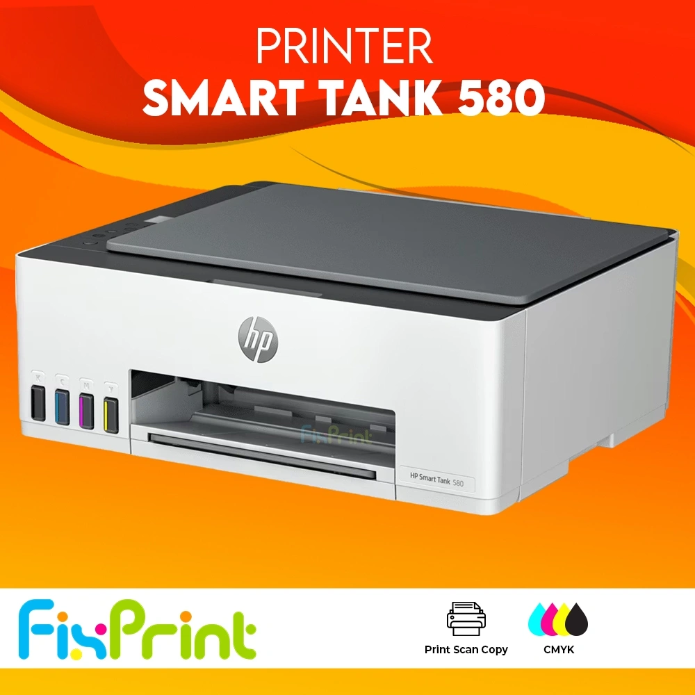 Printer HP Smart Tank 580 520 All In One WiFi Print Scan Copy Wireless Bluetooth