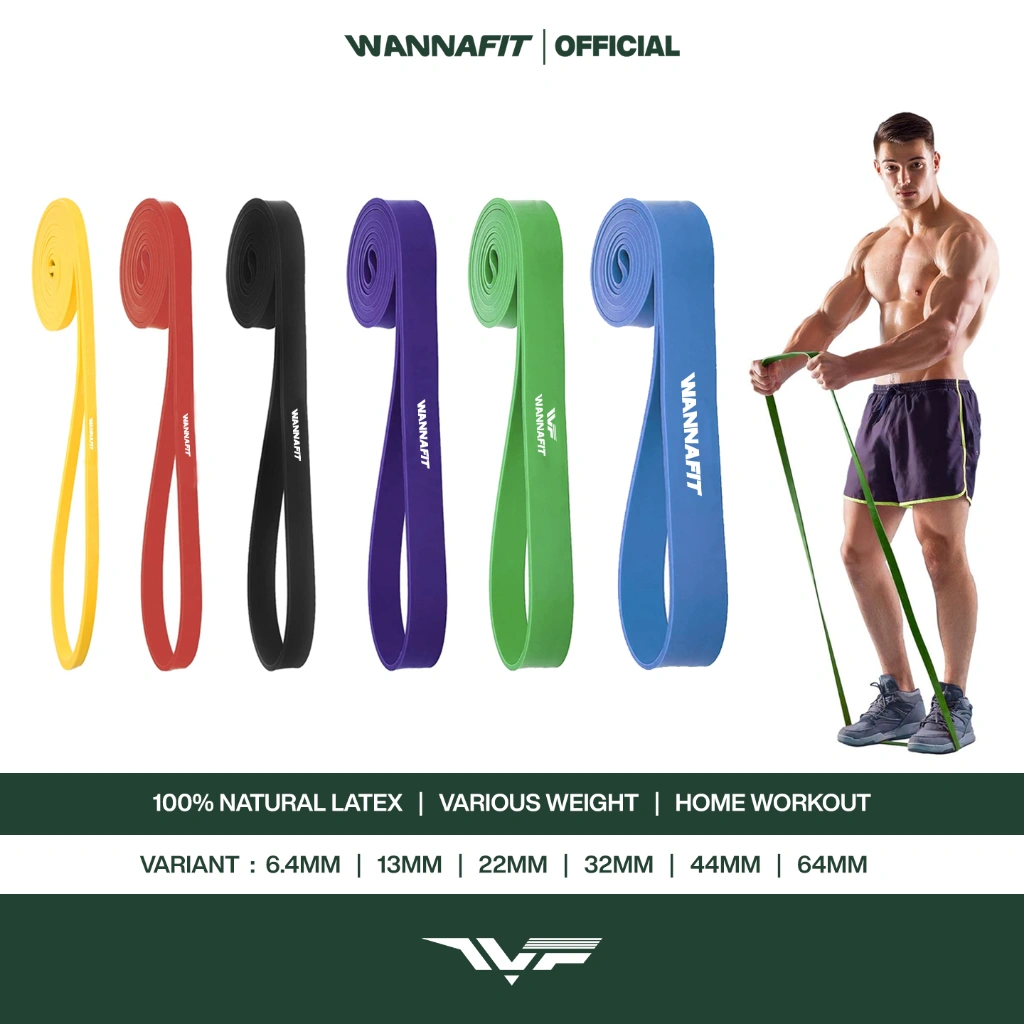 WANNAFIT Resistance Band Latex | Alat Olahraga Rumah