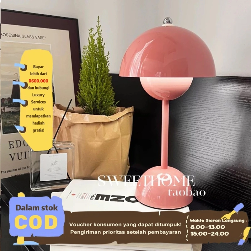 Eyre Skandinavia Denmark cahaya mewah kuncup lampu meja vintage lampu kamar tidur plug-in lampu suasana dekoratif lampu ambient lampu samping tempat tidur lampu jamur Danish light luxury buds vintage table lamp bedroom plug-in decorative