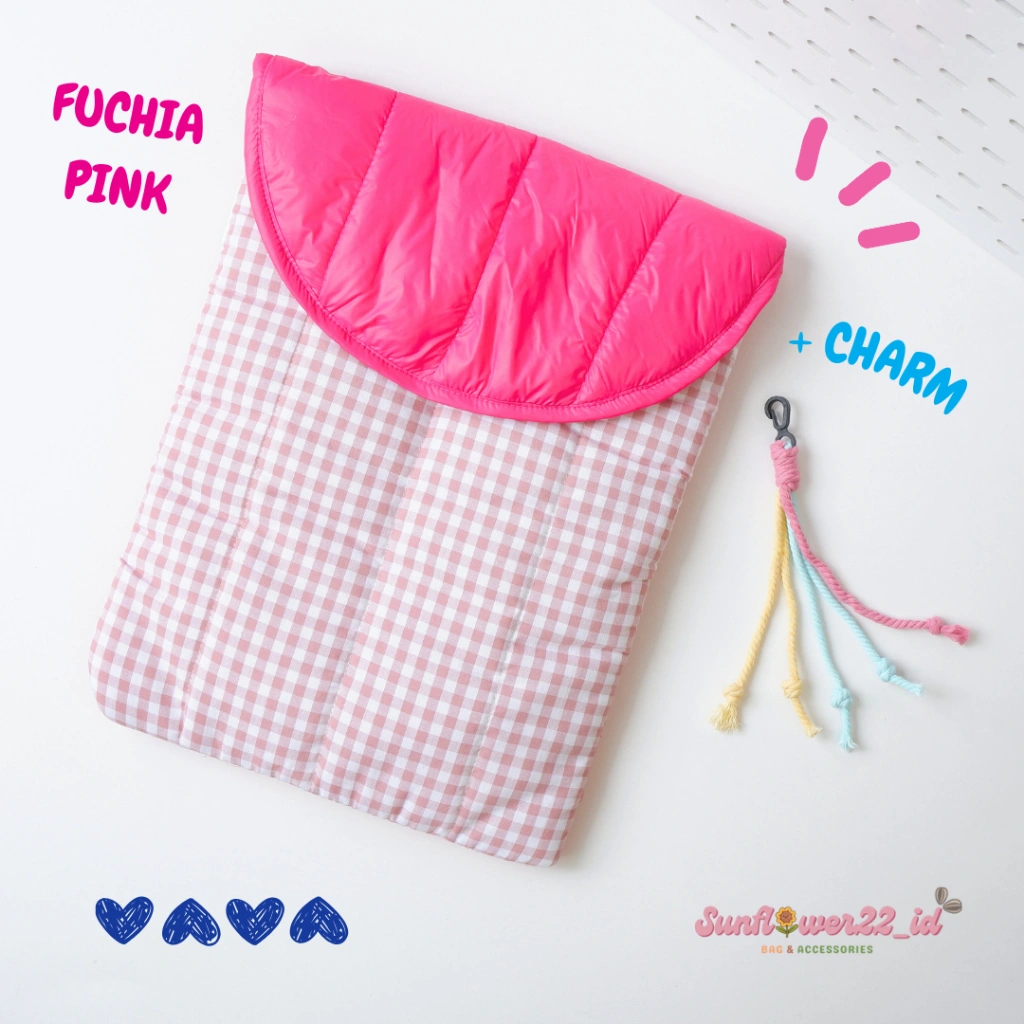 Sunflower Puffy Laptop Sleeve | Laptop Sleeve | Tas Laptop