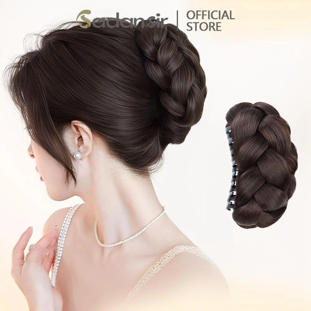 Sadansir Jepit Rambut Palsu Ponytail Model Klip Cakar Wig Rambut Wanita Aksesori Rambut Wig Kepala