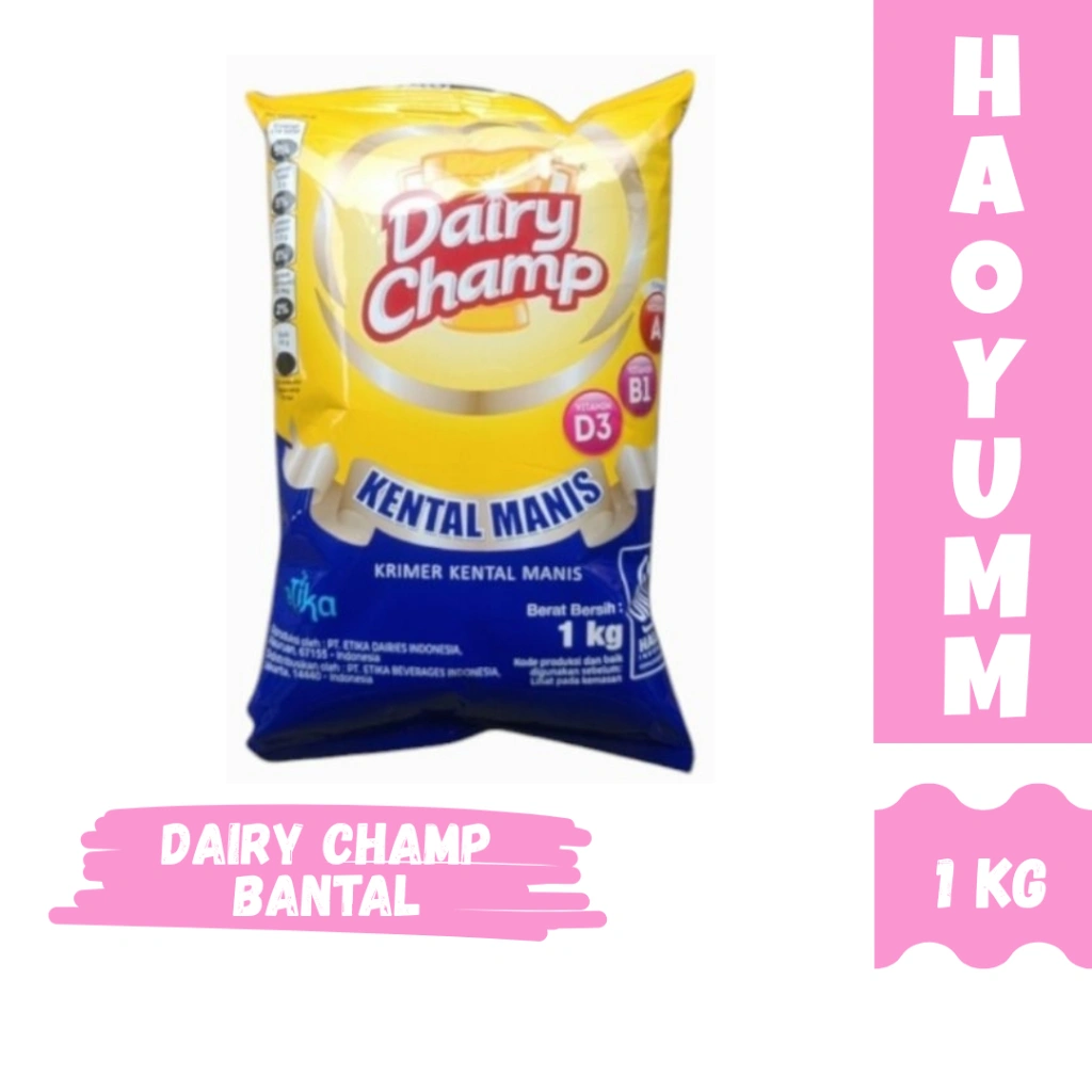 [EXPIRED JAN 2027] Dairy Champ Krimer Kental Manis 1kg kemasan refill [HAOYUMM]