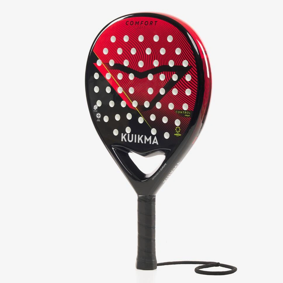 Decathlon KUIKMA Raket Padel Dewasa Comfort Soft - Merah Hitam - 8817367