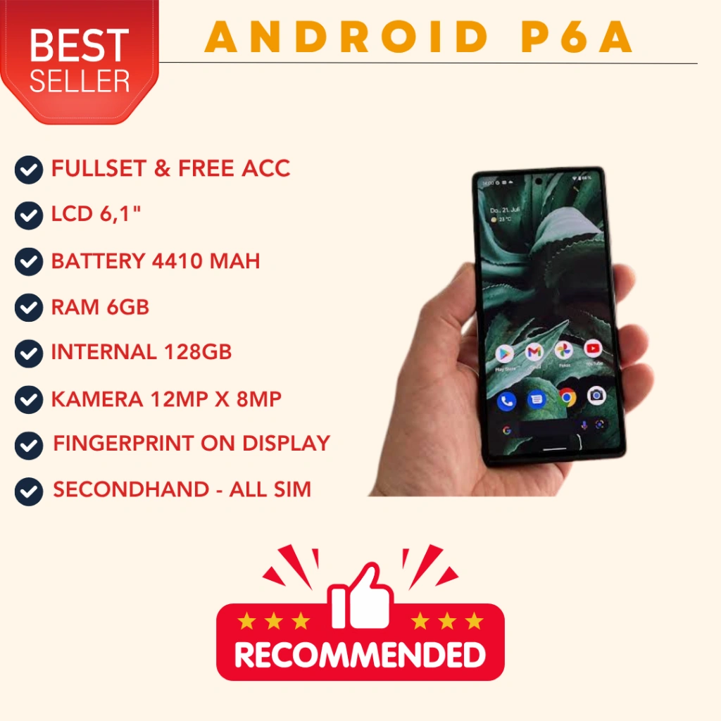 SMARTPHONE 6A 128GB SECOND ALL SIM - ORIGINAL NO MINUS