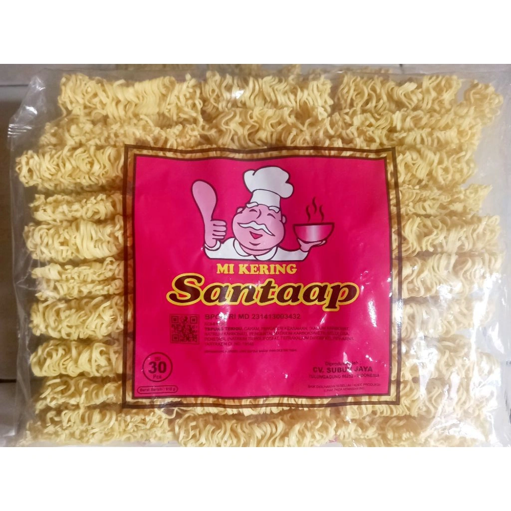 Mie Kering Mie Santap 1 Bungkus Isi 30 Pcs