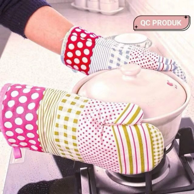 2pcs SARUNG TANGAN ANTI PANAS-sarung tangan oven sepasang- cempal oven