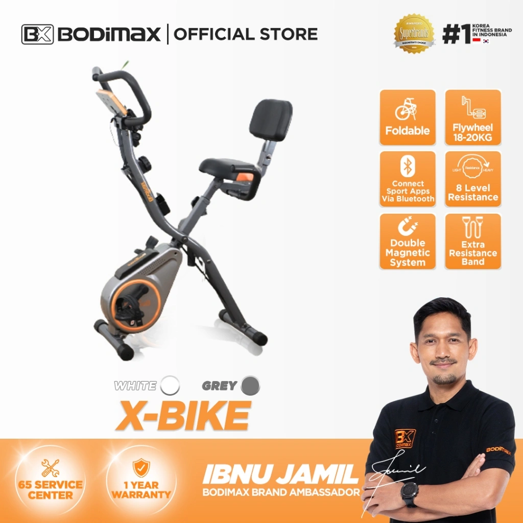 BODIMAX X-BIKE /Alat Fitness/Sepeda Statis/Magnetic X-Bike