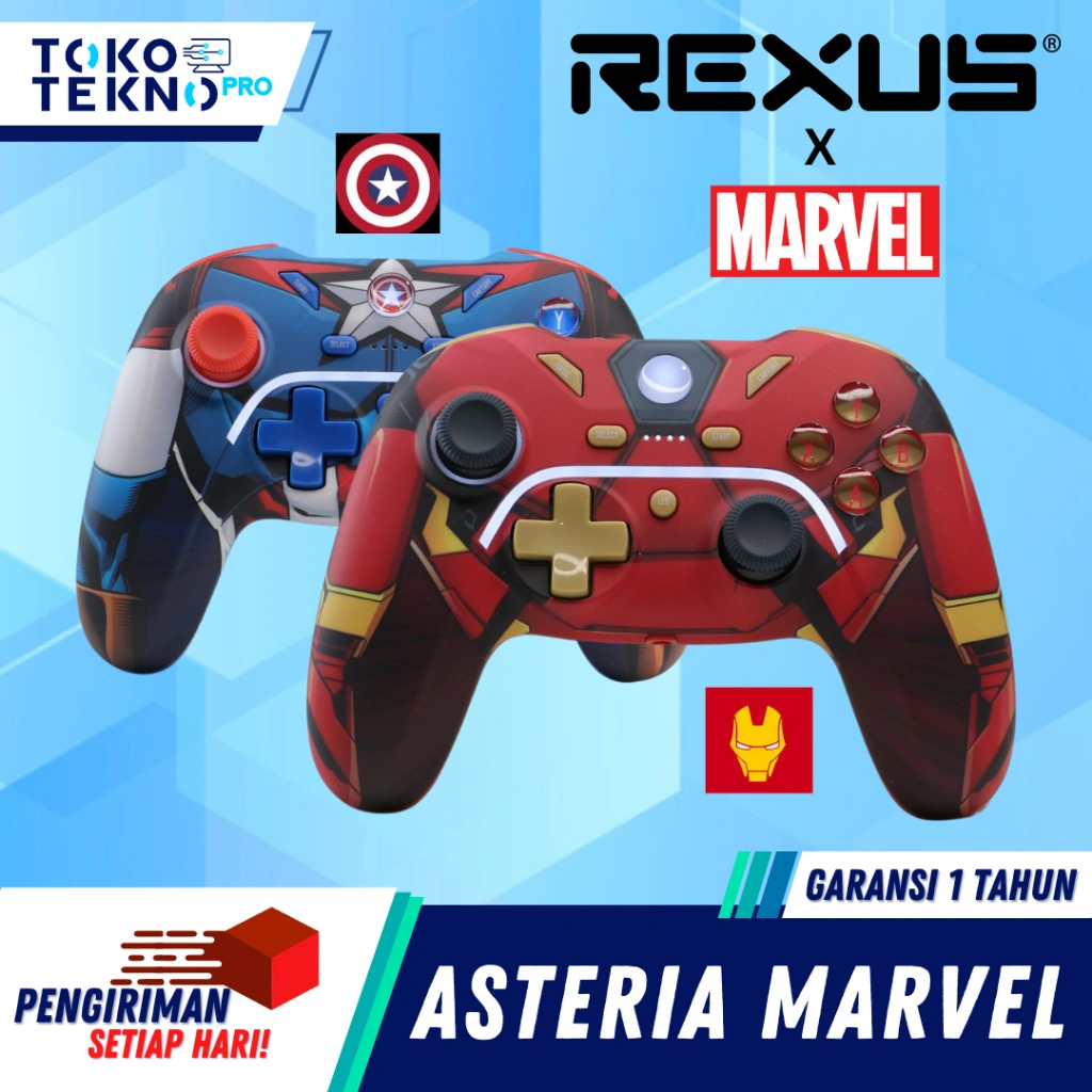 Rexus Daxa Asteria Marvel Limited Edition V2 Gen 2 AX1 Wireless Gamepad Joystick