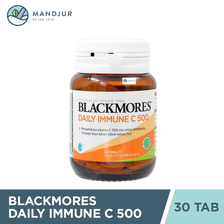 Blackmores Daily Immune C 500 30 Tablet - Vitamin C Peningkat Daya Tahan Tubuh
