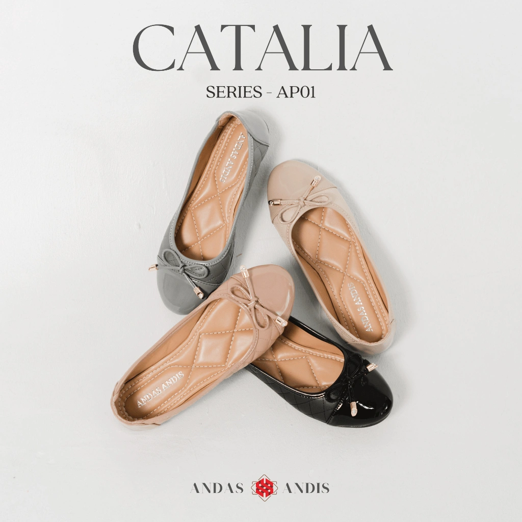 Andas Andis - Sepatu Flatshoes Ballerina Wanita Catalia
