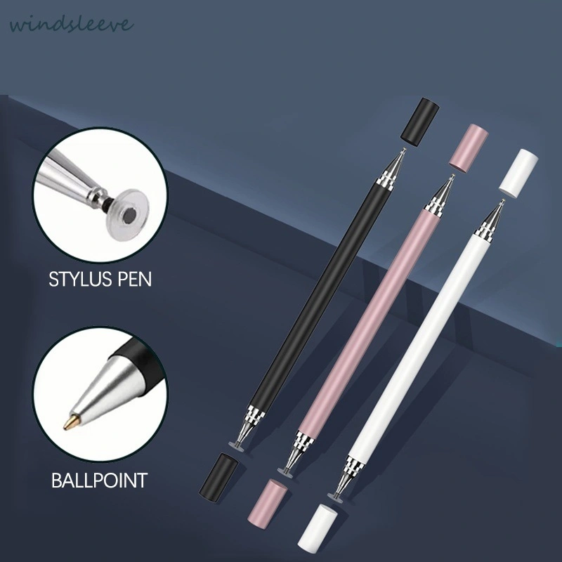 stylus pen 2 in 1 layar sentuhIpad Iphone Android pulpen stylus Smart Phone layar sentuh touch screen 2in1