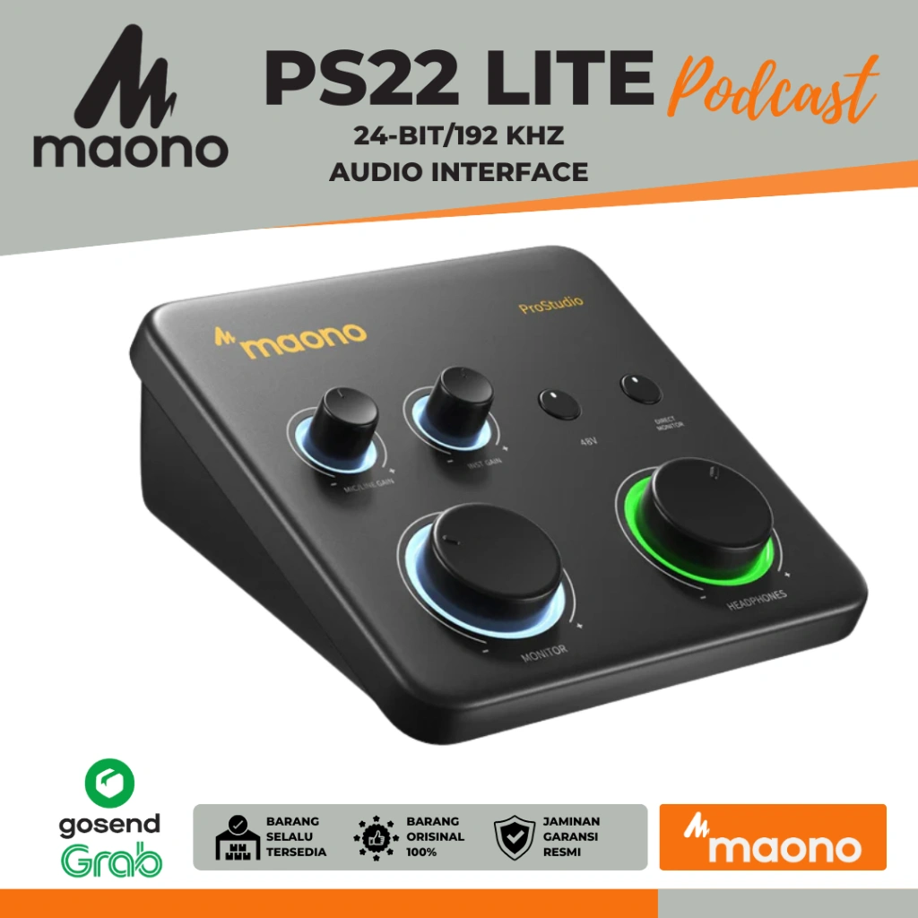 Maono PS22 Lite USB Audio Interface - Soundcard Recording