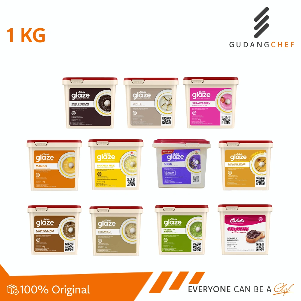 Colatta Glaze Spread 1KG-5KG - Topping / Selai Spread dan Dekorasi Kue Lezat