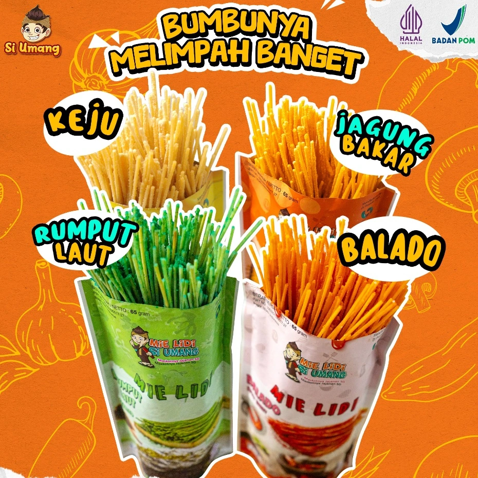 Si Umang Cemilan Mie Lidi 65g