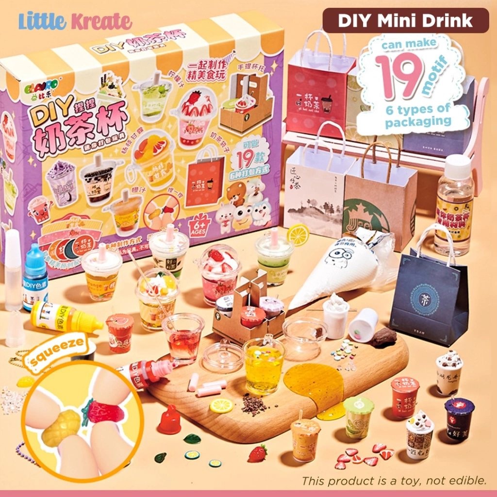 DIY Handmade Snack Play & Milk Tea Play - Food Drink Toy - Mini Packing - Mainan Edukasi membuat makanan minuman - Prakarya Kerajinan Tangan