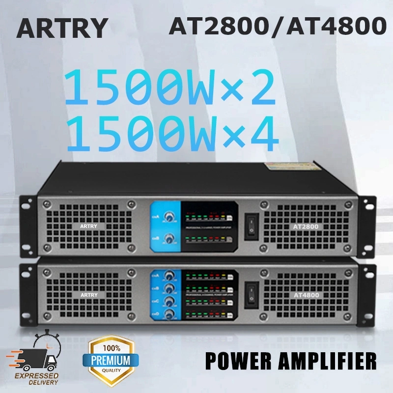 ARTRY AT2800/AT48000 Professional Power Amplifier Digital Power Amplifier Four/Two Channel Large Conference, Family Stage, High Power