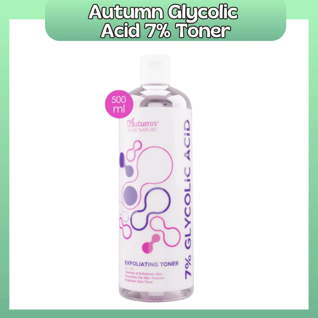 Autumn 7% Glycolic Acid Exfoliating Toner 500ml/Toner Wajah