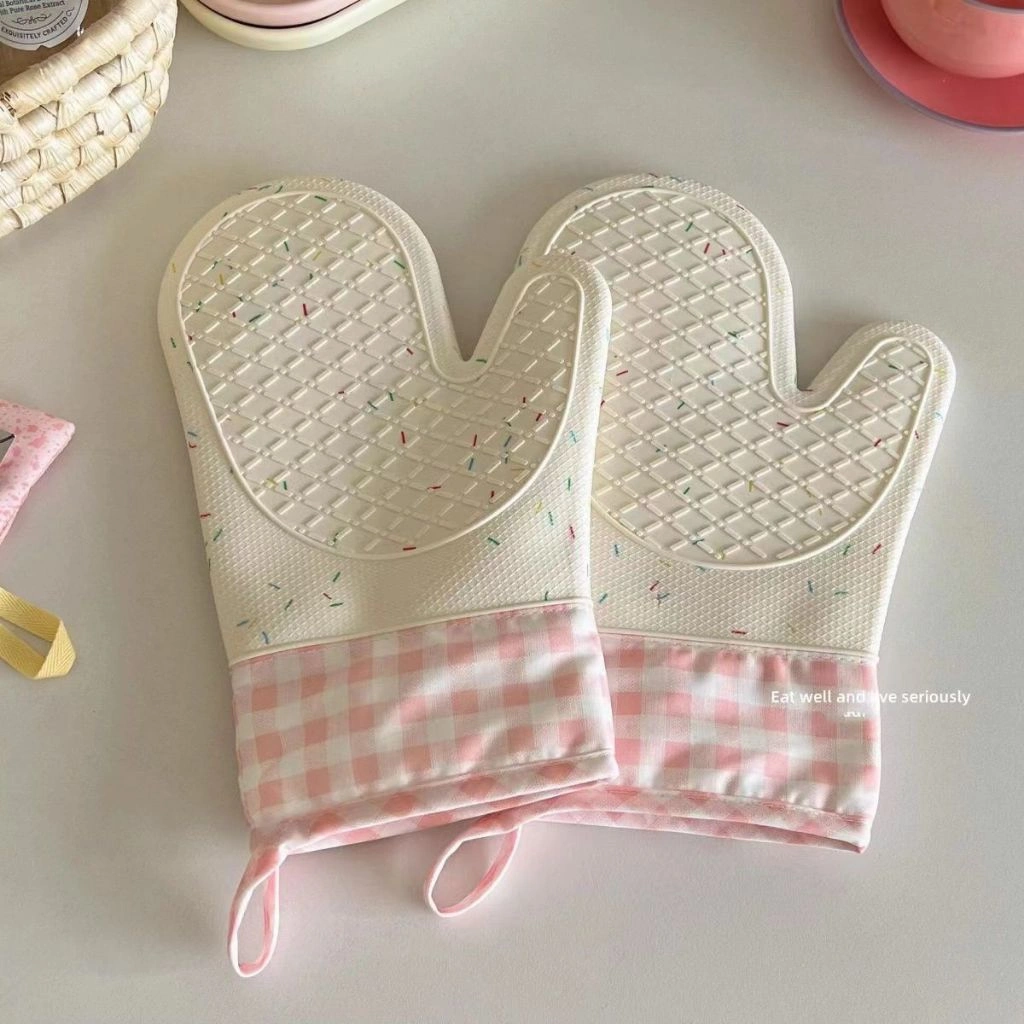 Sarung Tangan Oven Tahan Panas Gloves Silicone Tebal Baking Mitt Sarung tangan silikon