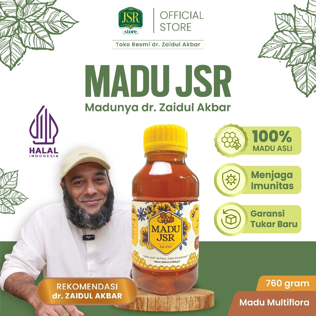MADU JSR dr Zaidul Akbar Asli dan Murni 100% - 360gram - 760gram