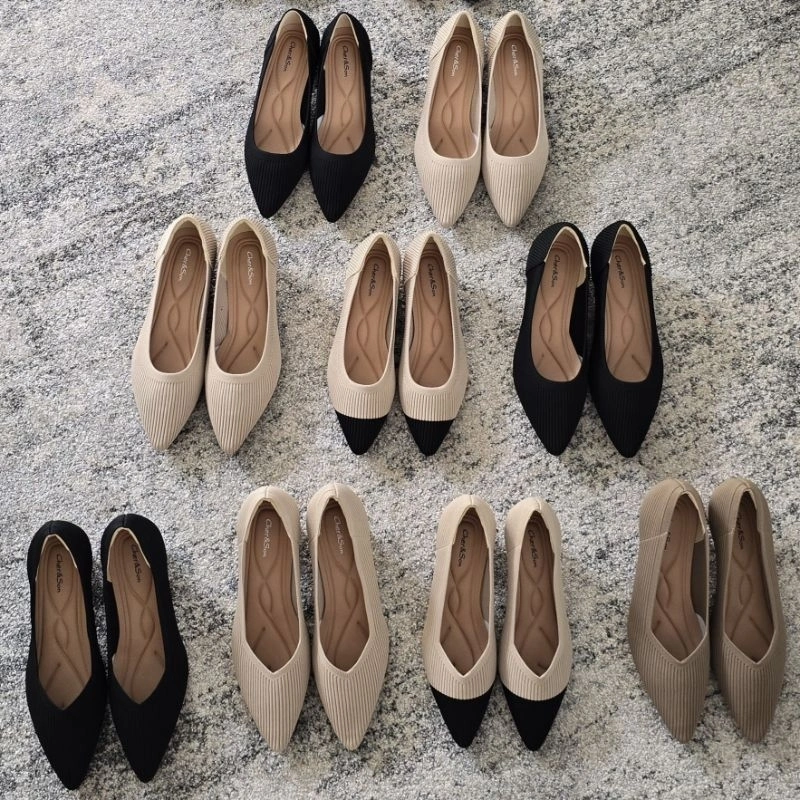 Cher&Son LEONA HEEL KNITTED COLLECTIONS #7 Rajut Sepatu Wanita | Sepatu Heel wanita | Sepatu Tertutup Wanita | Sepatu Empuk | Sepatu Kantor | Sepatu Kerja | Sepatu Wisuda